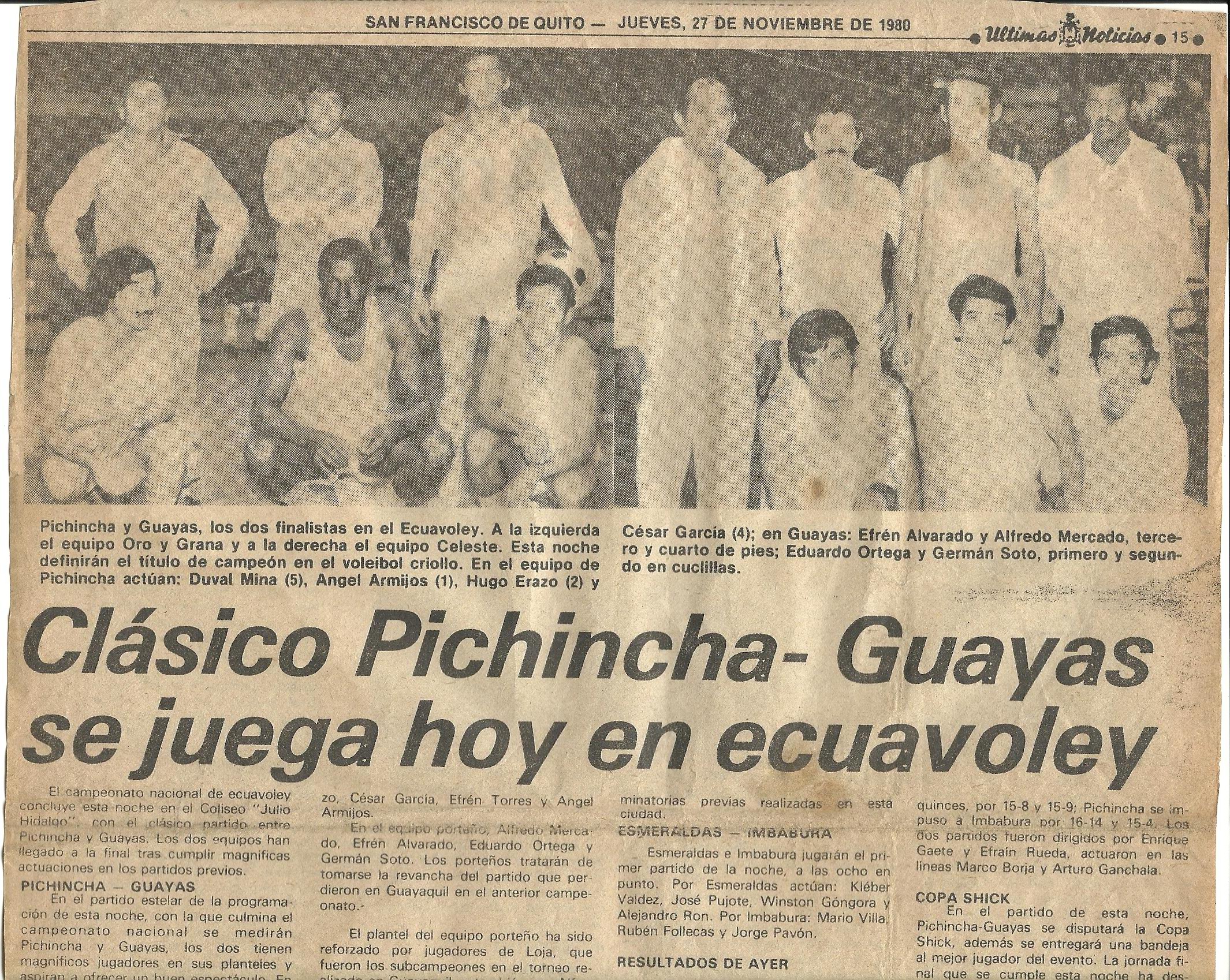 clasico pichincha guayas